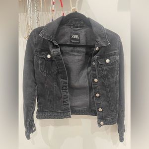 Zara Black Denim Jacket